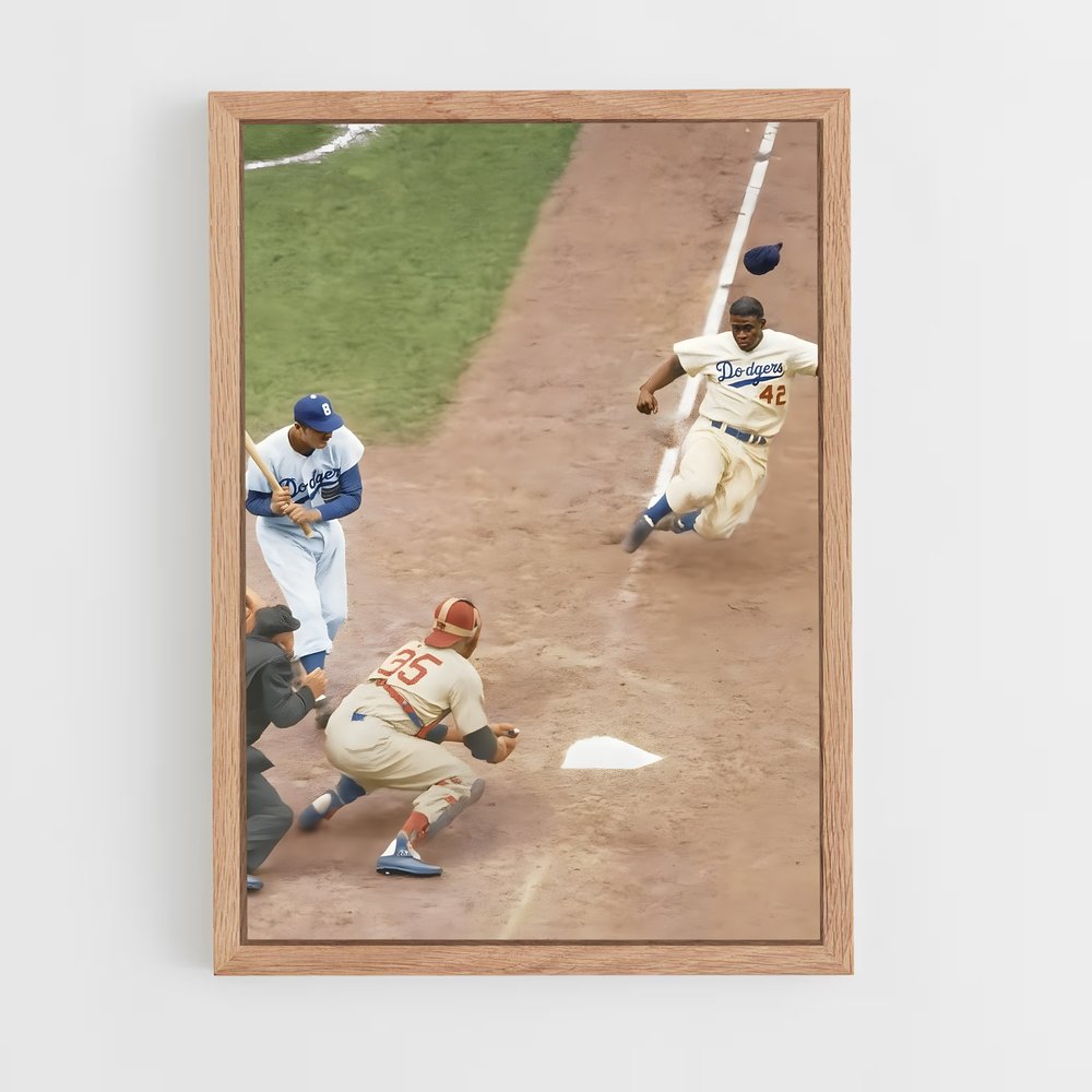 Poster Jackie robinson – affiche Baseball (vue 4)